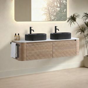 Erba 60 Inch Bathroom Vanity with Sink in Honey