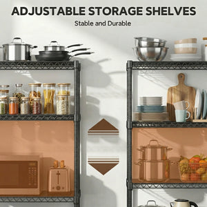 2640 LBS Industrial Metal 4 Tier Shelving
