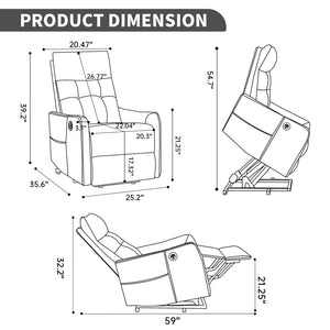 Comfortmax Single Motor Lift Recliner Chair