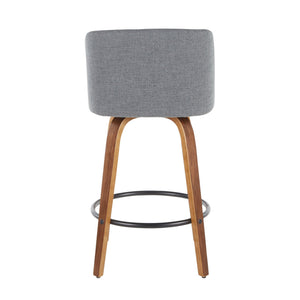 Toriano - Mid Century Modern, Counter Stool (Set of 2)