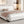 Queen Size Upholstered Bed Frame with Boucle Fabric and Steel Legs