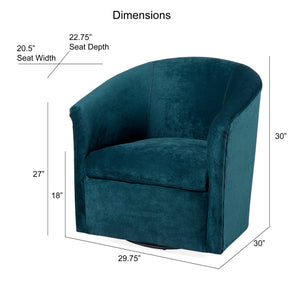 Eden - Swivel Chair With Upholstery And Hardwood Frame