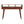 Solid Wood Triple Curved Chestnut Console Table