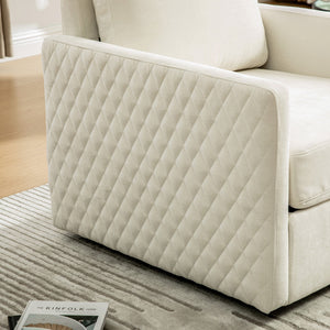 29.5''W Upholstered 360° Swivel Armchair with Hidden Storage