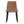 Brown PU Leather Dining Chair with Metal Legs - Set of 4