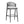 Outdoor Bar Height Metal Frame Counter Stools with Scallop-Shaped Backrest & Water-Resistant Cushions