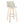 Toriano - Contemporary, Fixed Height Barstool Swivel & Round Footrest (Set of 2)