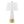 Penelope 22' Contemporary Ceramic Table Lamp with White & Gold Ceramic Body and White Shade