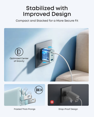 Anker Nano Charger (70W, 3 Ports) - TRAPSKI