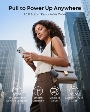 Anker Nano Power Bank (10K, 45W, Built-In Retractable USB-C Cable)