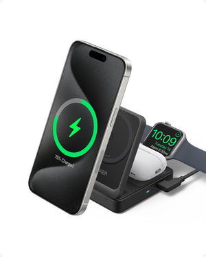 Anker MagGo Wireless Charging Station (Foldable 3-in-1) - TRAPSKI