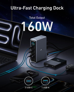 Anker Prime Charging Docking Station (14-in-1, Dual Display, 160W) - TRAPSKI
