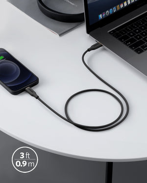 Anker <b>641</b> USB-C to Lightning Cable (Flow, 3 ft Silicone) - TRAPSKI