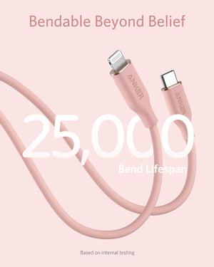 Anker <b>641</b> USB-C to Lightning Cable (Flow, 3 ft Silicone) - TRAPSKI