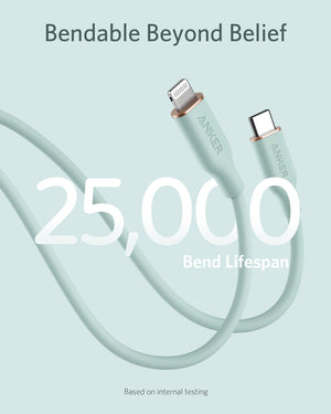 Anker <b>641</b> USB-C to Lightning Cable (Flow, 3 ft Silicone) - TRAPSKI