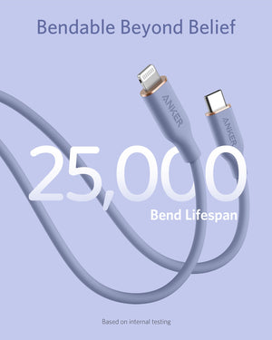Anker <b>641</b> USB-C to Lightning Cable (Flow, 3 ft Silicone) - TRAPSKI