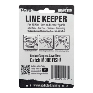 Addicted Fishing Line Keeper (3 Pack)