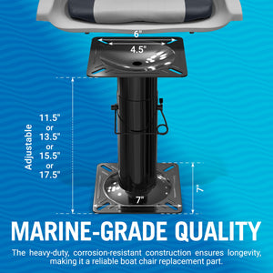 Adjustable Boat Seat Pedestal Mount