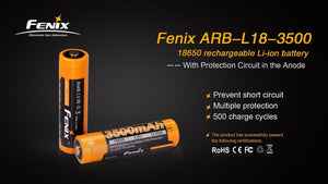 Fenix ARB-L18-3500 High-Capacity 18650 Battery - 3500mAh - TRAPSKI