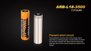 Fenix ARB-L18-3500 High-Capacity 18650 Battery - 3500mAh - TRAPSKI