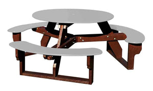Open Round Table for Versatile and Customizable Outdoor Round Table Seating