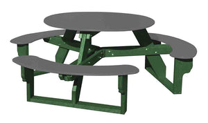 Open Round Table for Versatile and Customizable Outdoor Round Table Seating