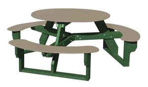 Open Round Table for Versatile and Customizable Outdoor Round Table Seating