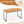 Acacia Wood Dining Table for 6 People with Slatted Tabletop and Umbrella Hole