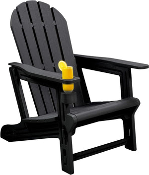 Adirondack Chair - HDPE Weather Resistant - Black