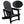 Adirondack Chair - HDPE Weather Resistant - Black