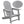 Adirondack Chair - HDPE Weather Resistant - Grey