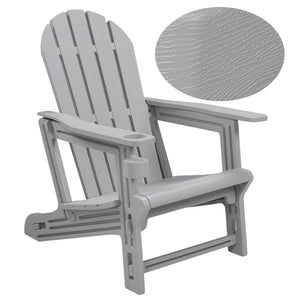 Adirondack Chair - HDPE Weather Resistant - Grey