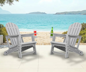 Adirondack Chair - HDPE Weather Resistant - Grey