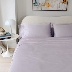 Organic Bamboo Sateen Duvet Cover Set