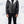 Alberto White Shearling Black Leather Jacket