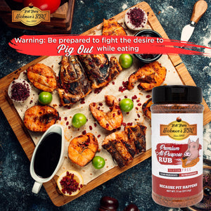 Premium All Purpose Gluten Free Keto Friendly BBQ Rub 8.6 oz