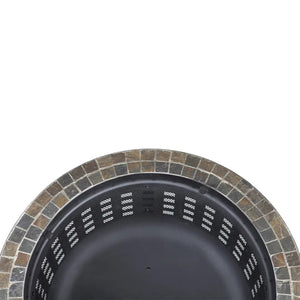 Alpina Round Slate Top Fire Pit