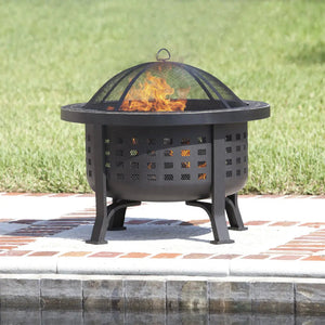 Alpina Round Slate Top Fire Pit