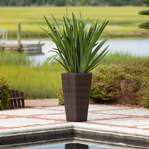 Alto 2-Piece Wicker Planter Set