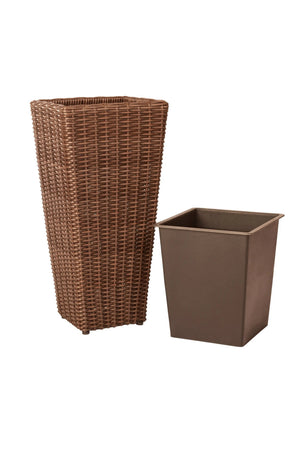Alto 2-Piece Wicker Planter Set