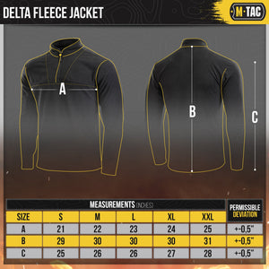 M-Tac Delta Fleece Jacket - Tactical Underwear Top Sweater 1/4 Zip - TRAPSKI