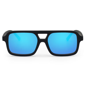 Atlas - Mirrored Blue Squared Sunglasses