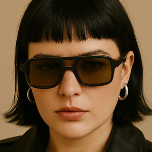 Atlas - Black Squared Sunglasses