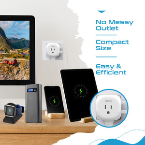 European Schuko Travel Plug Adapter - Type E/F - 5 in 1 - Ultra Compact (PTU-9) - TRAPSKI