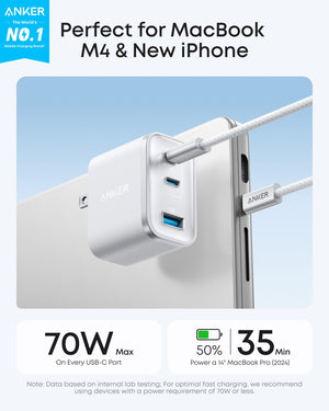 Anker Nano Charger (70W, 3 Ports) - TRAPSKI