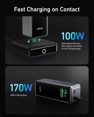 Anker Prime 27,650mAh Power Bank (250W) and 100W Charging Base