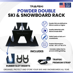 TRAPSKI POWDER DOUBLE Mobile Ski Rack