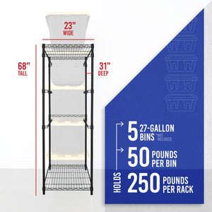 Storage Bin Rack
