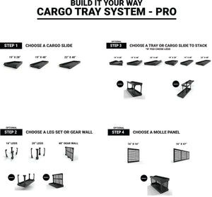 Cargo Tray System Pro - 16" LEGS ONLY