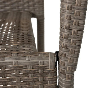 Morgan Outdoor Wicker Chair  2pk - gray/brown